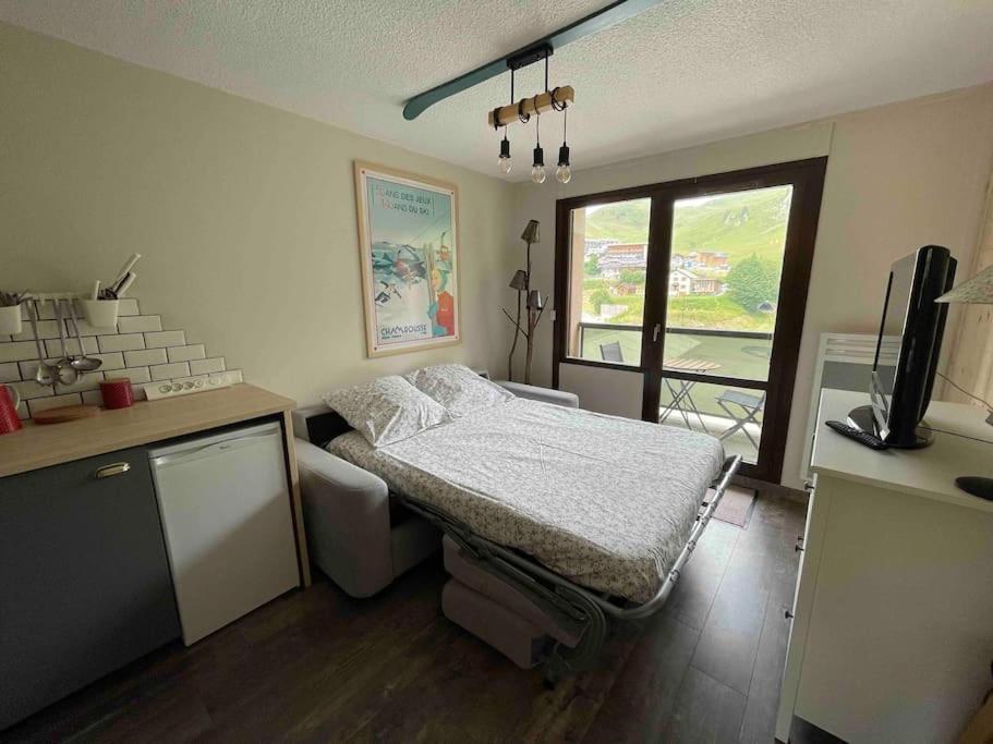Studio Refait A Neuf Avec Balcon - Famille - Parking Couvert Chamrousse Extérieur photo